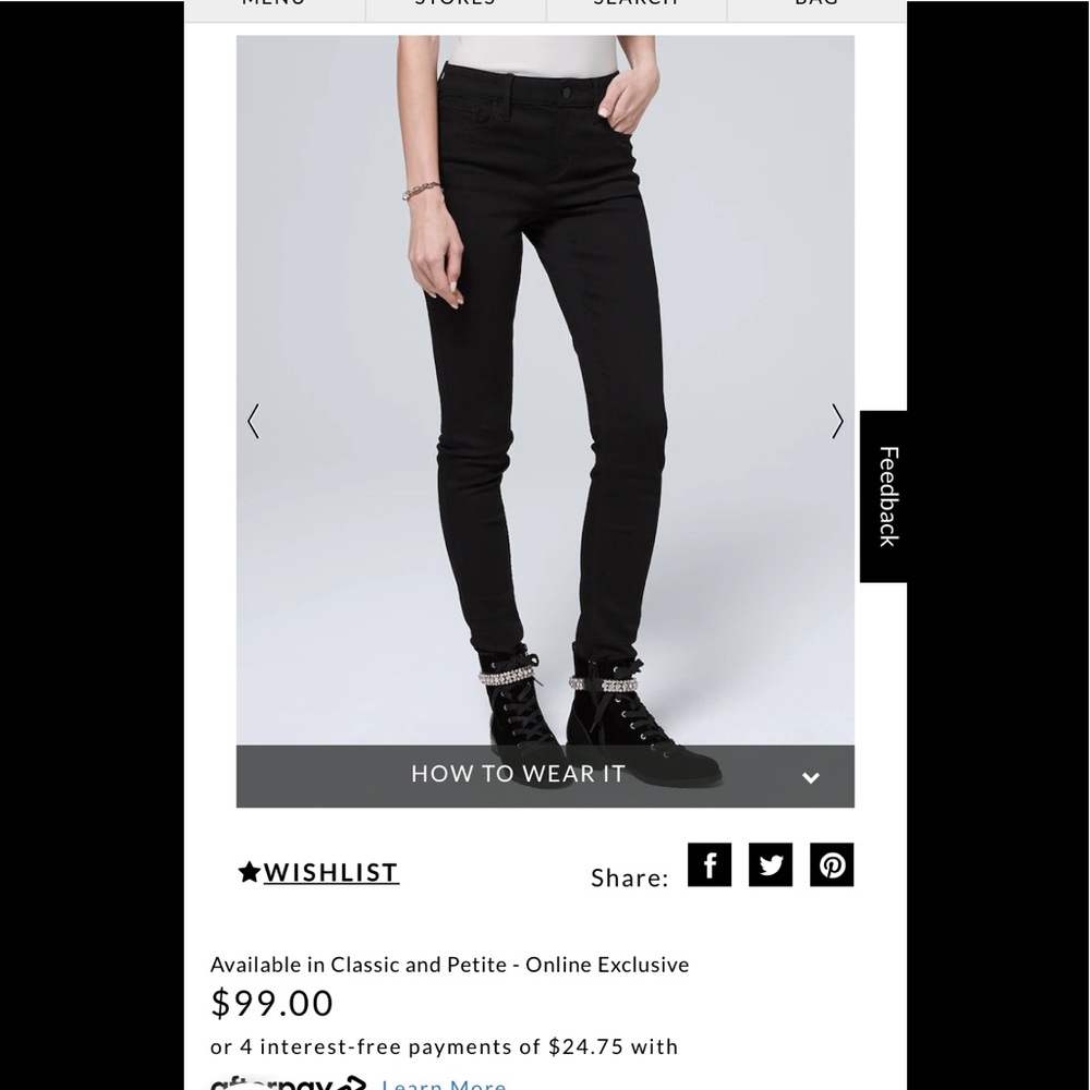 White House black market black jeans super cute🎉